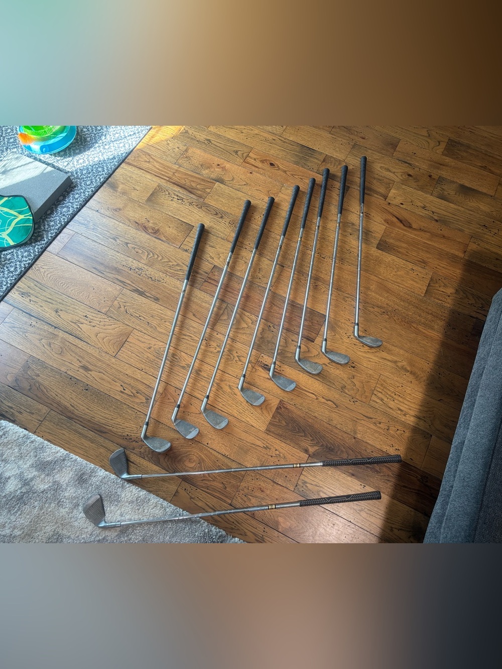 Vintage Spalding Molitor Men's Steel Golf Irons Partial Set - Black Grip 10 pcs